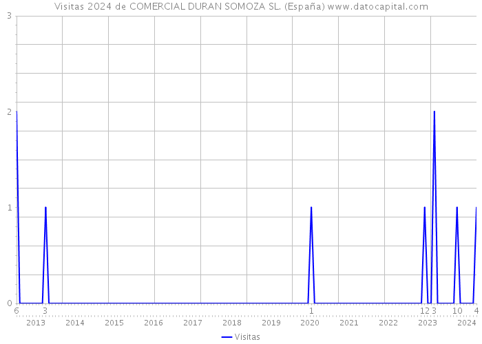 Visitas 2024 de COMERCIAL DURAN SOMOZA SL. (España) 