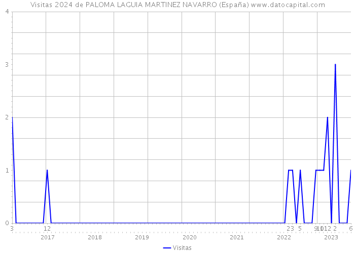 Visitas 2024 de PALOMA LAGUIA MARTINEZ NAVARRO (España) 