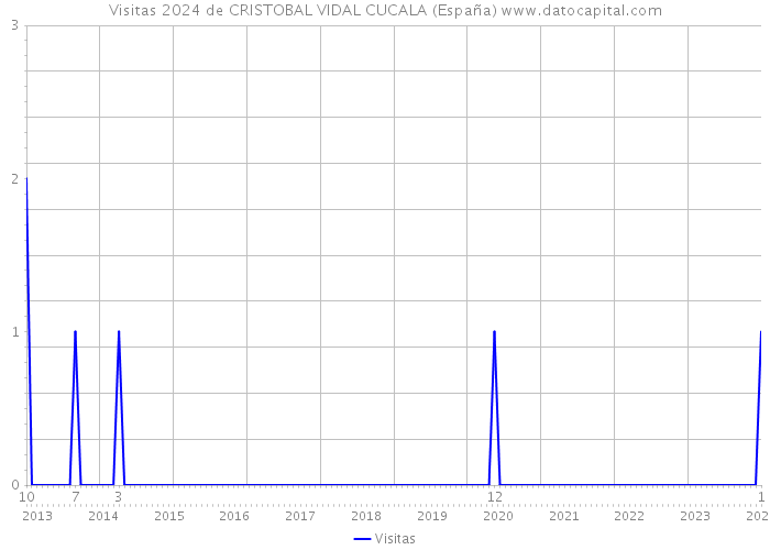 Visitas 2024 de CRISTOBAL VIDAL CUCALA (España) 