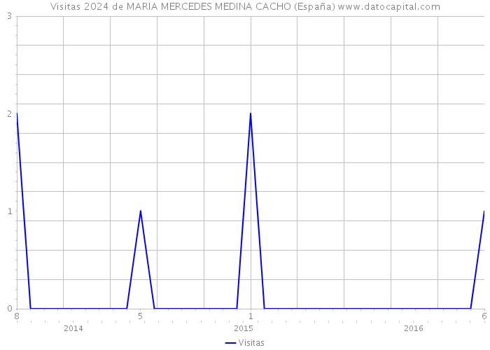 Visitas 2024 de MARIA MERCEDES MEDINA CACHO (España) 