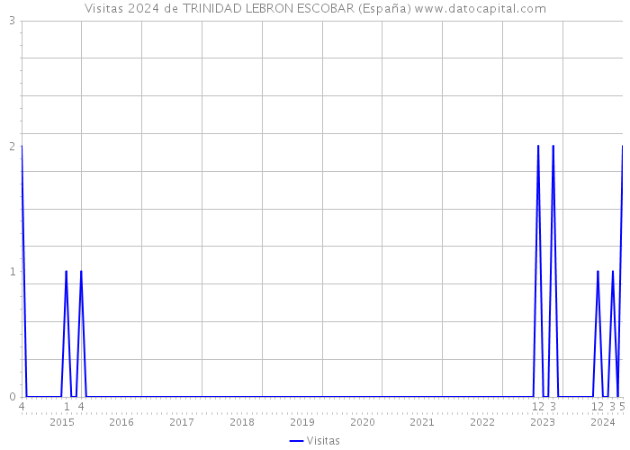 Visitas 2024 de TRINIDAD LEBRON ESCOBAR (España) 