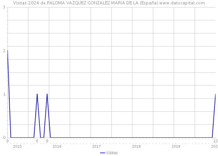 Visitas 2024 de PALOMA VAZQUEZ GONZALEZ MARIA DE LA (España) 