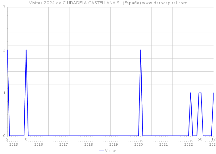 Visitas 2024 de CIUDADELA CASTELLANA SL (España) 