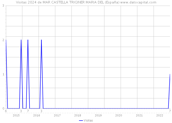Visitas 2024 de MAR CASTELLA TRIGINER MARIA DEL (España) 