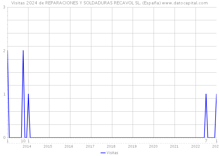 Visitas 2024 de REPARACIONES Y SOLDADURAS RECAVOL SL. (España) 