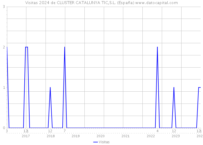 Visitas 2024 de CLUSTER CATALUNYA TIC,S.L. (España) 