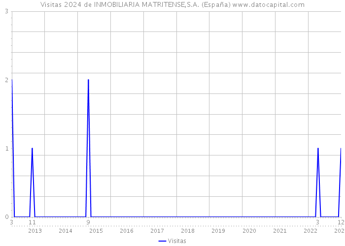 Visitas 2024 de INMOBILIARIA MATRITENSE,S.A. (España) 