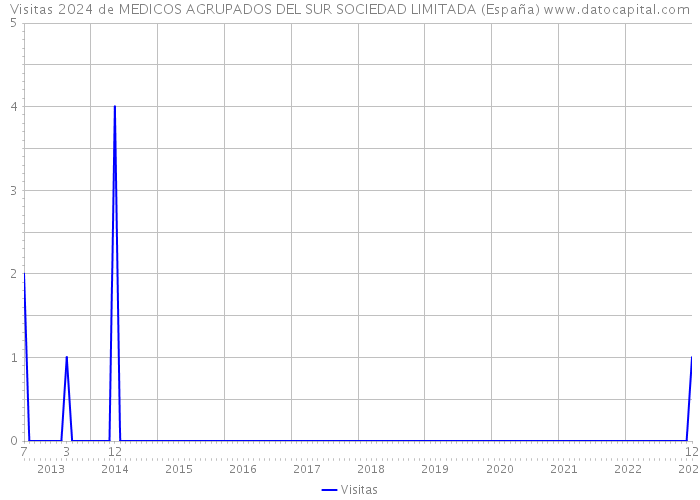 Visitas 2024 de MEDICOS AGRUPADOS DEL SUR SOCIEDAD LIMITADA (España) 