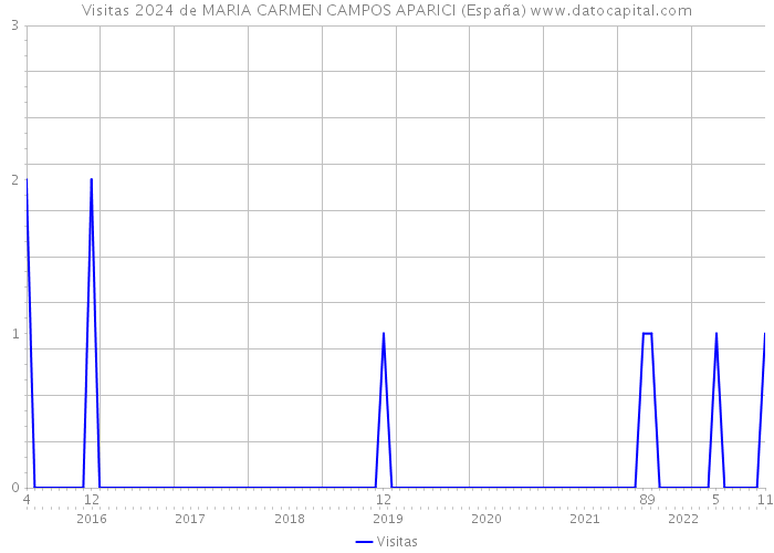 Visitas 2024 de MARIA CARMEN CAMPOS APARICI (España) 