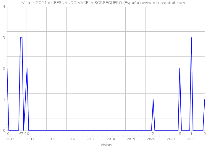 Visitas 2024 de FERNANDO VARELA BORREGUERO (España) 