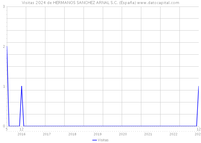 Visitas 2024 de HERMANOS SANCHEZ ARNAL S.C. (España) 