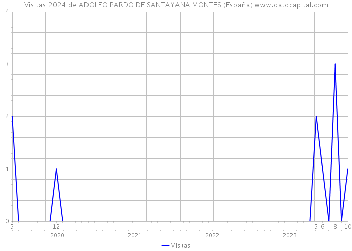 Visitas 2024 de ADOLFO PARDO DE SANTAYANA MONTES (España) 