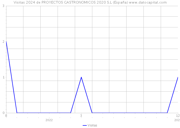 Visitas 2024 de PROYECTOS GASTRONOMICOS 2020 S.L (España) 