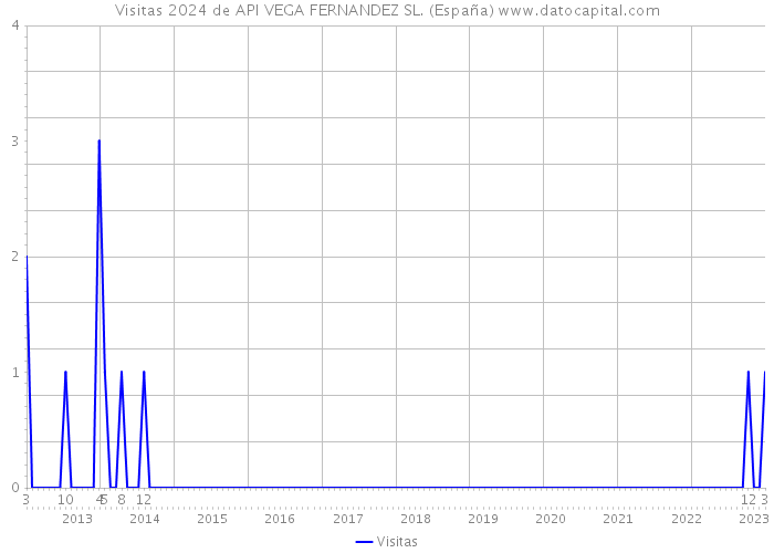 Visitas 2024 de API VEGA FERNANDEZ SL. (España) 