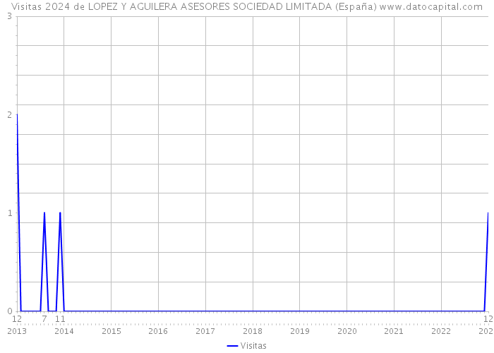 Visitas 2024 de LOPEZ Y AGUILERA ASESORES SOCIEDAD LIMITADA (España) 