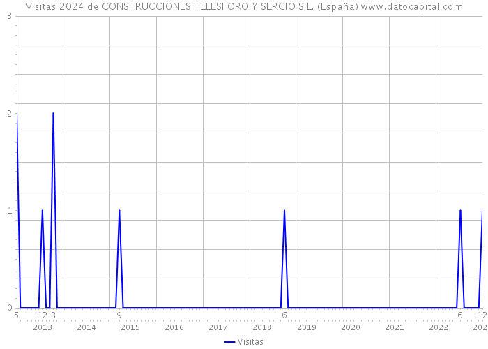 Visitas 2024 de CONSTRUCCIONES TELESFORO Y SERGIO S.L. (España) 