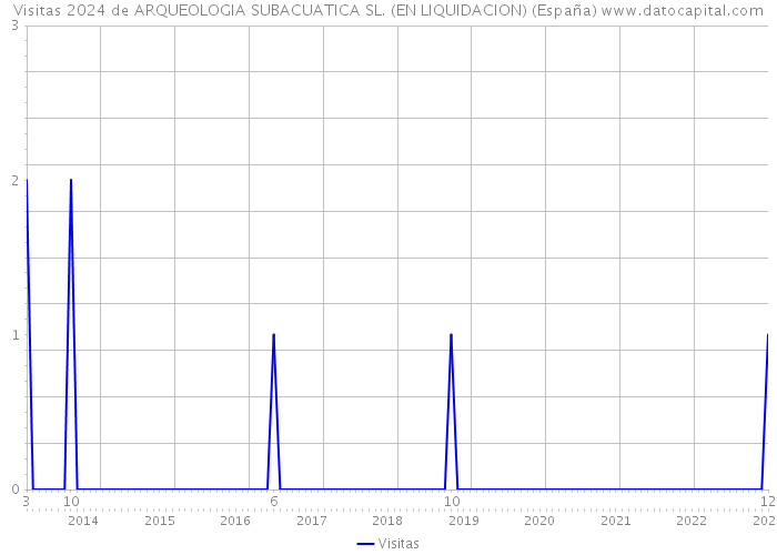 Visitas 2024 de ARQUEOLOGIA SUBACUATICA SL. (EN LIQUIDACION) (España) 
