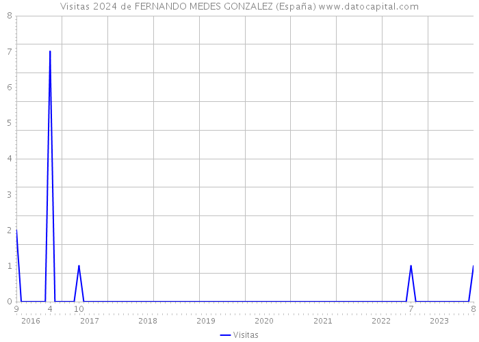 Visitas 2024 de FERNANDO MEDES GONZALEZ (España) 