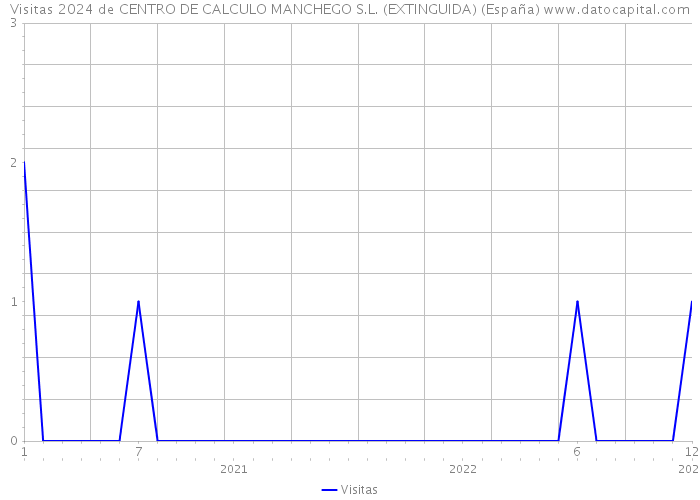 Visitas 2024 de CENTRO DE CALCULO MANCHEGO S.L. (EXTINGUIDA) (España) 