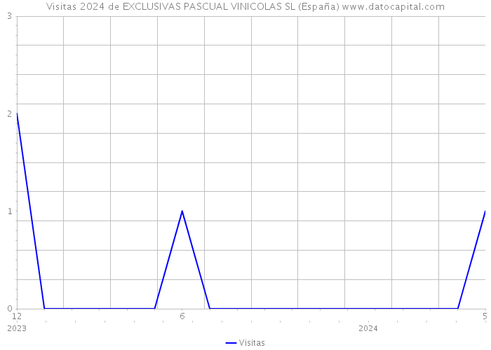 Visitas 2024 de EXCLUSIVAS PASCUAL VINICOLAS SL (España) 