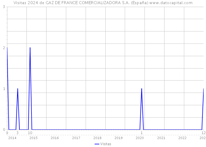 Visitas 2024 de GAZ DE FRANCE COMERCIALIZADORA S.A. (España) 