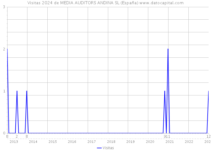 Visitas 2024 de MEDIA AUDITORS ANDINA SL (España) 
