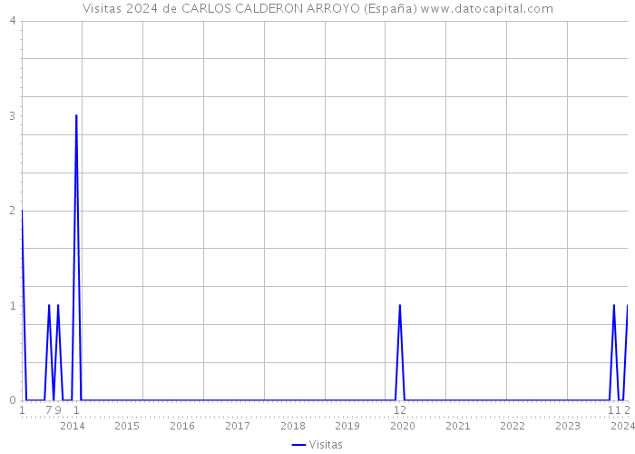 Visitas 2024 de CARLOS CALDERON ARROYO (España) 