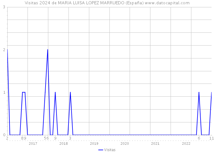 Visitas 2024 de MARIA LUISA LOPEZ MARRUEDO (España) 
