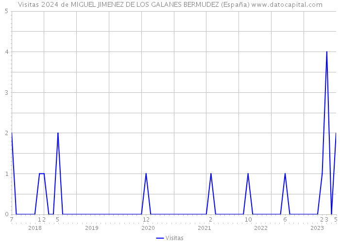 Visitas 2024 de MIGUEL JIMENEZ DE LOS GALANES BERMUDEZ (España) 