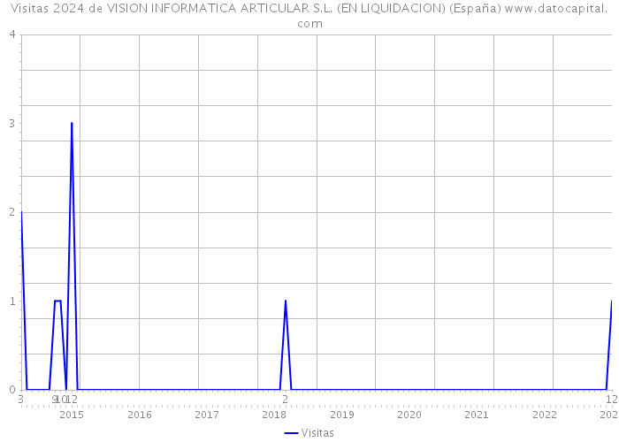 Visitas 2024 de VISION INFORMATICA ARTICULAR S.L. (EN LIQUIDACION) (España) 