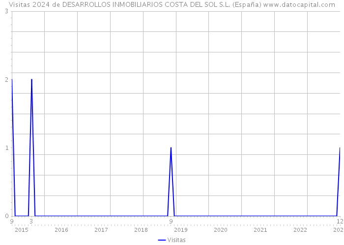 Visitas 2024 de DESARROLLOS INMOBILIARIOS COSTA DEL SOL S.L. (España) 