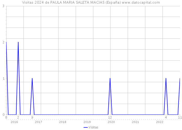 Visitas 2024 de PAULA MARIA SALETA MACIAS (España) 