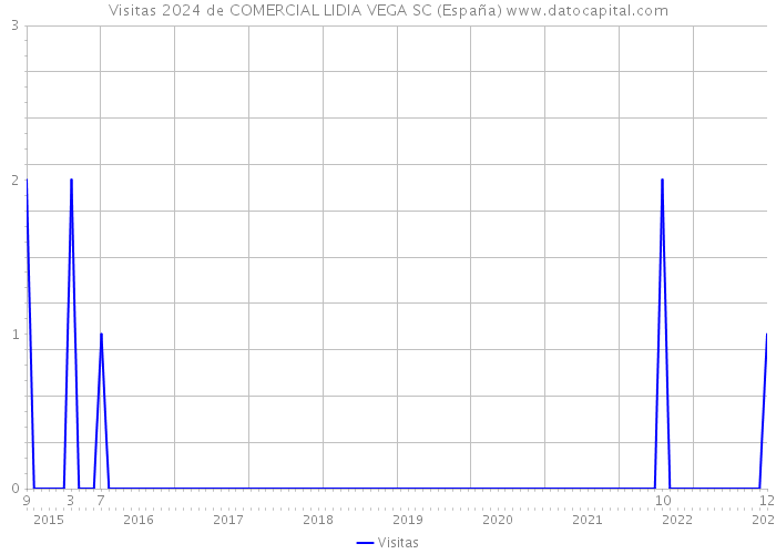 Visitas 2024 de COMERCIAL LIDIA VEGA SC (España) 