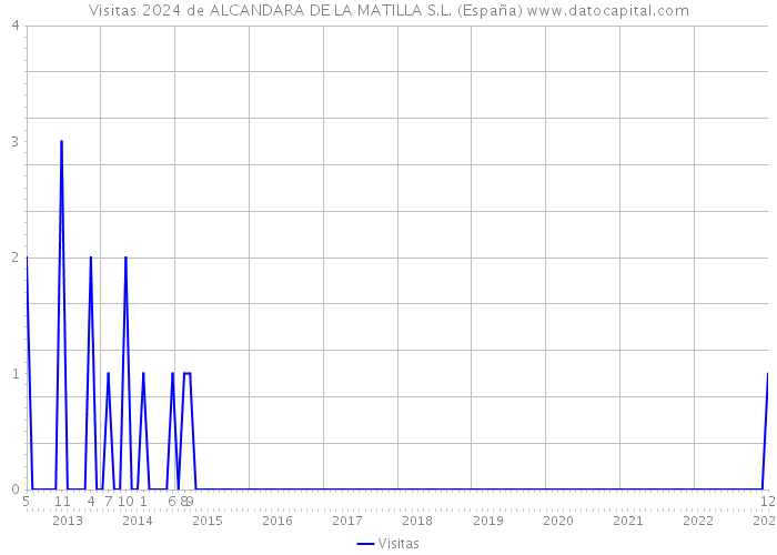 Visitas 2024 de ALCANDARA DE LA MATILLA S.L. (España) 