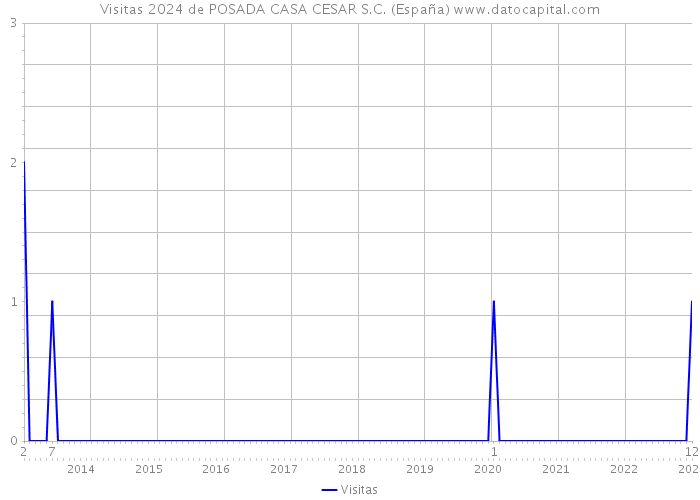 Visitas 2024 de POSADA CASA CESAR S.C. (España) 