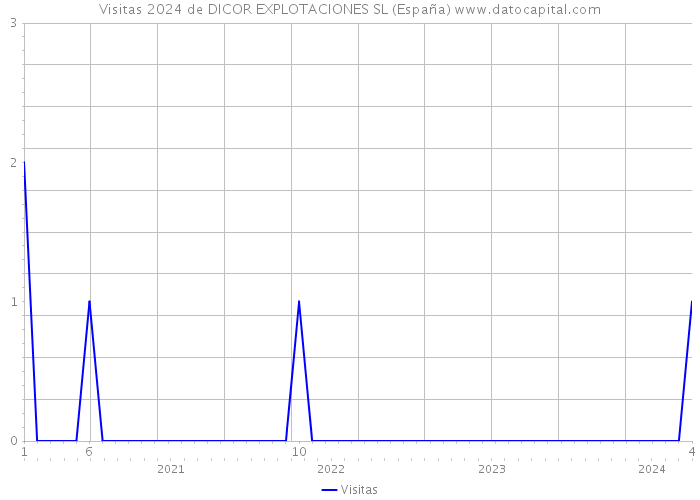 Visitas 2024 de DICOR EXPLOTACIONES SL (España) 