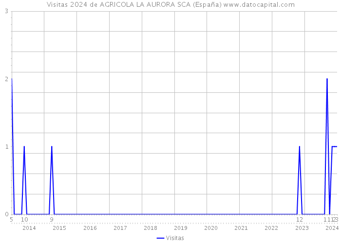 Visitas 2024 de AGRICOLA LA AURORA SCA (España) 