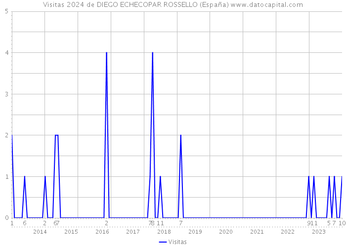 Visitas 2024 de DIEGO ECHECOPAR ROSSELLO (España) 