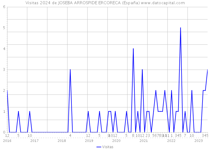 Visitas 2024 de JOSEBA ARROSPIDE ERCORECA (España) 