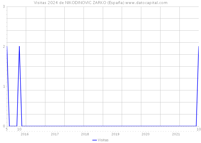 Visitas 2024 de NIKODINOVIC ZARKO (España) 