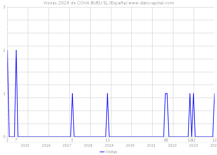 Visitas 2024 de COVA BUEU SL (España) 