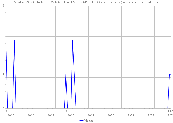 Visitas 2024 de MEDIOS NATURALES TERAPEUTICOS SL (España) 
