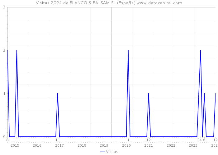 Visitas 2024 de BLANCO & BALSAM SL (España) 