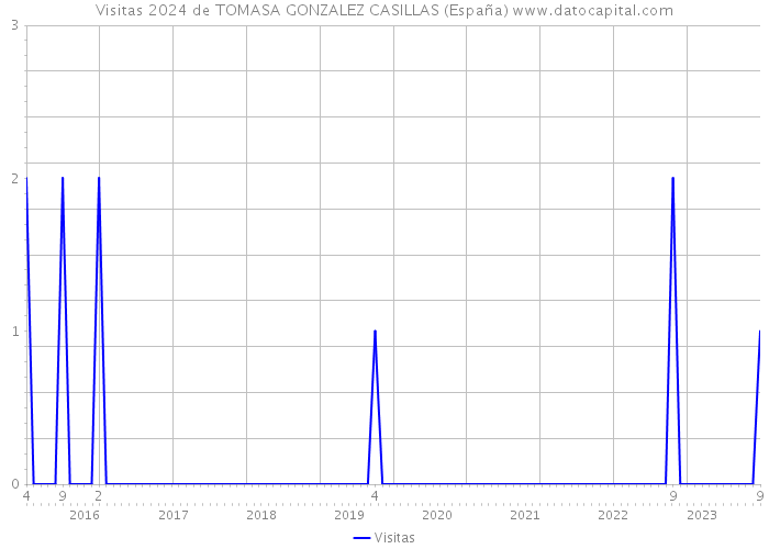 Visitas 2024 de TOMASA GONZALEZ CASILLAS (España) 