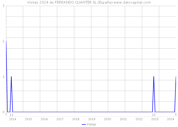 Visitas 2024 de FERRANDO GUANTER SL (España) 