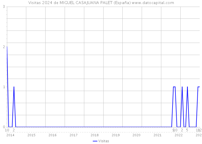 Visitas 2024 de MIGUEL CASAJUANA PALET (España) 
