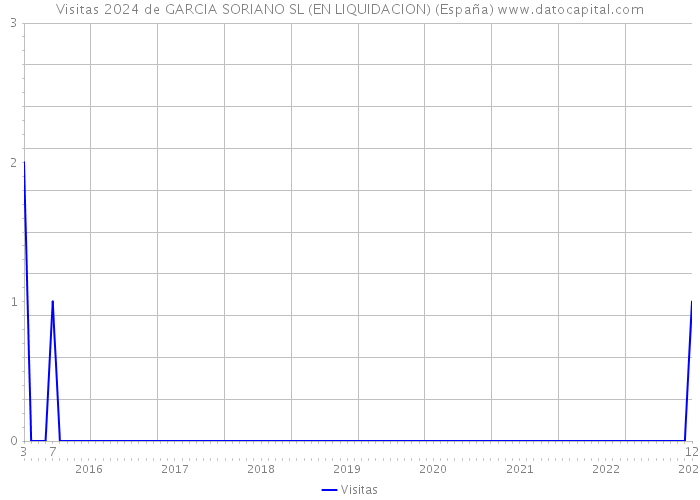 Visitas 2024 de GARCIA SORIANO SL (EN LIQUIDACION) (España) 