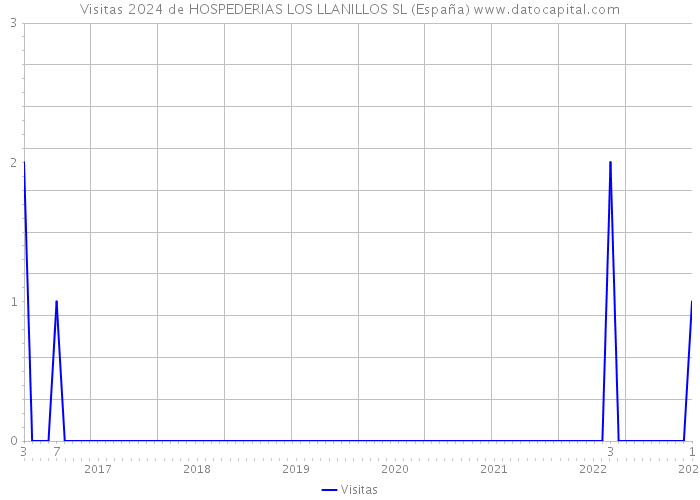 Visitas 2024 de HOSPEDERIAS LOS LLANILLOS SL (España) 