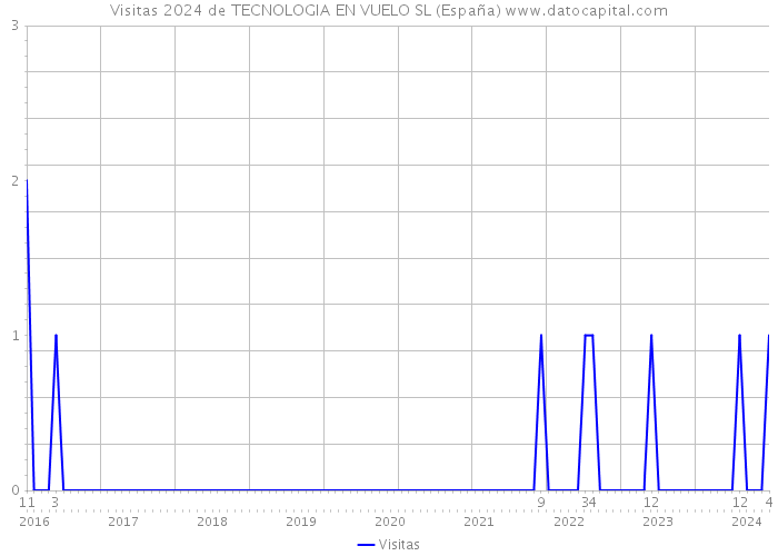 Visitas 2024 de TECNOLOGIA EN VUELO SL (España) 
