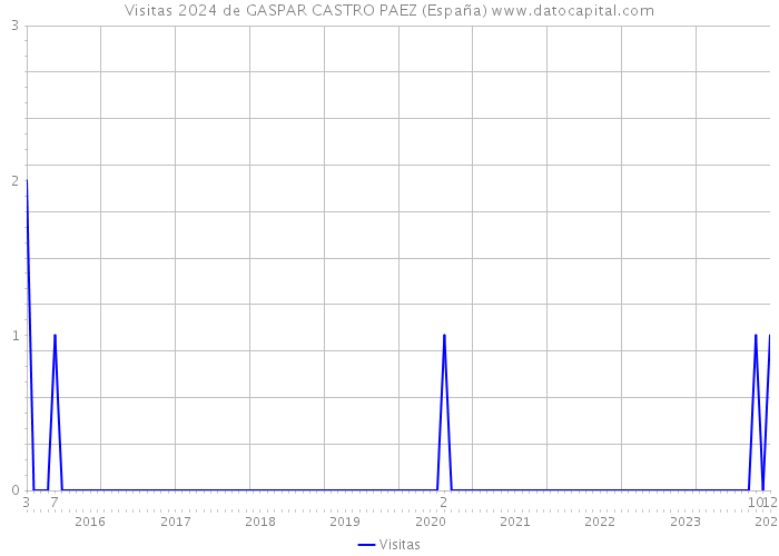 Visitas 2024 de GASPAR CASTRO PAEZ (España) 